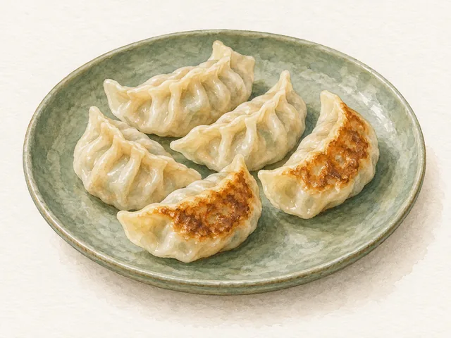 Домашние гёдза с курицей